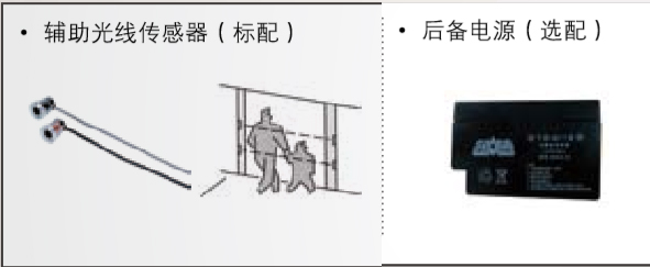 附加功能（備用電源、輔助光線傳感器）